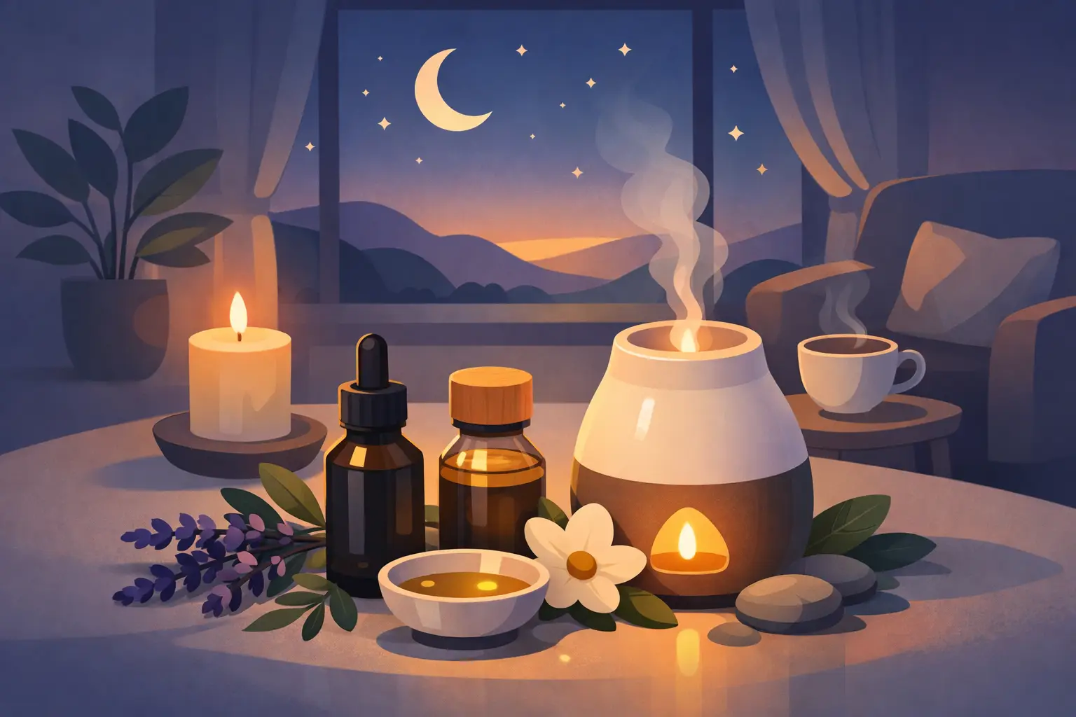 Essential Oils for Evening Relaxation at Home