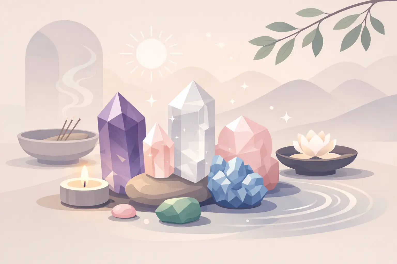 Healing Crystals for Everyday Calm and Ritual